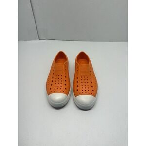 Native Jefferson Slip-On Water Shoes Orange Big Kids Size J4